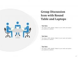 Group Discussion Icon Growth Planning Communicate Business Objectives