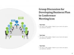 Group Discussion Icon Growth Planning Communicate Business Objectives