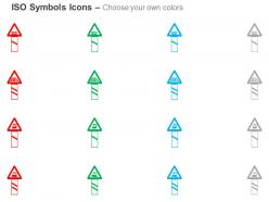 Guarded and unguarded railway crossing 50 to 100 mts iso icons for powerpoint