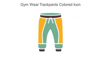 Gym Wear Trackpants Colored Icon In Powerpoint Pptx Png And Editable Eps Format