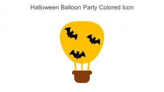 Halloween Balloon Party Colored Icon In Powerpoint Pptx Png And Editable Eps Format