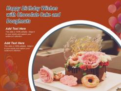 Happy Birthday Wishes Through Doughnuts Chocolate Present Balloon