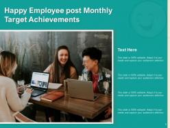 Happy Employee Business Customer Feedback Promotion Achievements