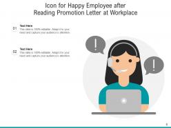 Happy Workplace Profitable Organization Promotion Representing Employees
