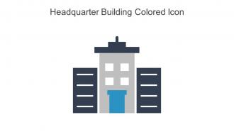 Headquarter Building Colored Icon In Powerpoint Pptx Png And Editable Eps Format