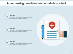 Health Insurance Icon Document Certificate Premium Safety Symbol