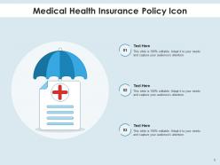 Health Insurance Icon Document Certificate Premium Safety Symbol