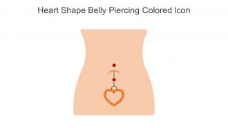 Heart Shape Belly Piercing Colored Icon In Powerpoint Pptx Png And Editable Eps Format
