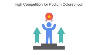 High Competition For Podium Colored Icon In Powerpoint Pptx Png And Editable Eps Format