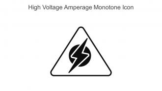 High Voltage Amperage Monotone Icon In Powerpoint Pptx Png And Editable Eps Format
