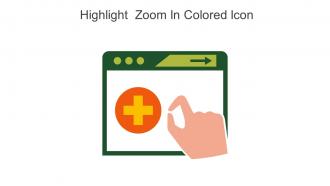 Highlight Zoom In Colored Icon In Powerpoint Pptx Png And Editable Eps Format
