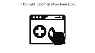 Highlight Zoom In Monotone Icon In Powerpoint Pptx Png And Editable Eps Format