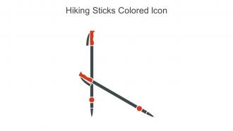 Hiking Sticks Colored Icon In Powerpoint Pptx Png And Editable Eps Format