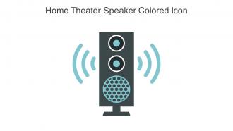 Home Theater Speaker Colored Icon In Powerpoint Pptx Png And Editable Eps Format