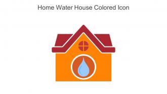 Home Water House Colored Icon In Powerpoint Pptx Png And Editable Eps Format