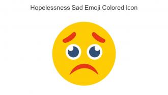 Hopelessness Sad Emoji Colored Icon In Powerpoint Pptx Png And Editable Eps Format