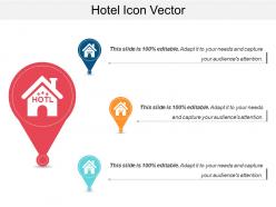 Hotel icon vector