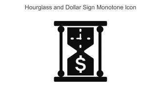 Hourglass And Dollar Sign Monotone Icon In Powerpoint Pptx Png And Editable Eps Format
