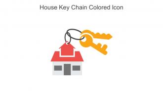 House Key Chain Colored Icon In Powerpoint Pptx Png And Editable Eps Format