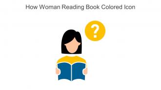 How Woman Reading Book Colored Icon In Powerpoint Pptx Png And Editable Eps Format