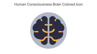 Human Consciousness Brain Colored Icon In Powerpoint Pptx Png And Editable Eps Format