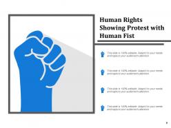 Human Rights Showcasing Hand In Handcuffs Many Hands Together
