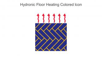 Hydronic Floor Heating Colored Icon In Powerpoint Pptx Png And Editable Eps Format