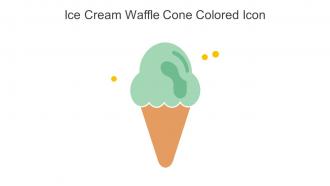 Ice Cream Waffle Cone Colored Icons In Powerpoint Pptx Png And Editable Eps Format