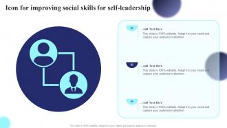 Icon For Improving Social Skills For Self Leadership