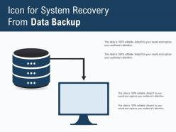 Icon for system recovery from data backup
