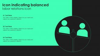Icon Indicating Balanced Labor Relations Icon