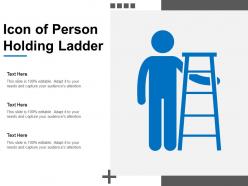 Icon of person holding ladder