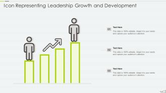 Icon Representing Leadership Growth And Development
