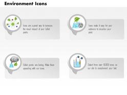 Icons for green energy production with co2 gas and battery editable icons
