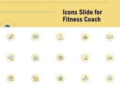 Icons slide for fitness coach ppt powerpoint presentation templates