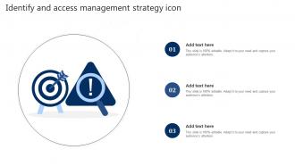 Identify And Access Management Strategy Icon