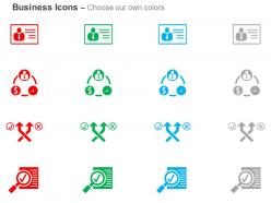 Identity card crm two different paths feedback ppt icons graphics