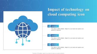 Impact Of Technology On Cloud Computing Icon