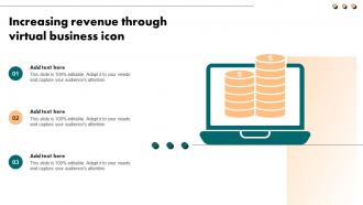 Increasing Revenue Through Virtual Business Icon