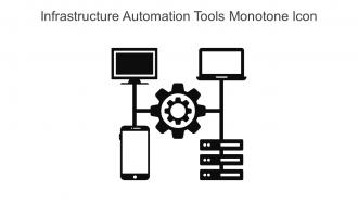 Infrastructure Automation Tools Monotone Icon In Powerpoint Pptx Png And Editable Eps Format