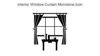 Interior Window Curtain Monotone Icon In Powerpoint Pptx Png And Editable Eps Format