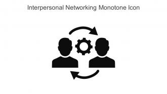 Interpersonal Networking Monotone Icon In Powerpoint Pptx Png And Editable Eps Format