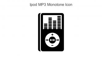 Ipod MP3 Monotone Icon In Powerpoint Pptx Png And Editable Eps Format