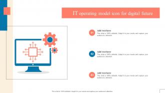 IT Operating Model Icon For Digital Future