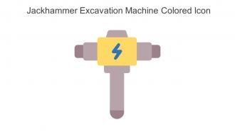 Jackhammer Excavation Machine Colored Icon In Powerpoint Pptx Png And Editable Eps Format