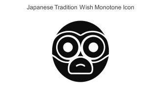 Japanese Tradition Wish Monotone Icon In Powerpoint Pptx Png And Editable Eps Format