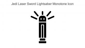 Jedi Laser Sword Lightsaber Monotone Icon In Powerpoint Pptx Png And Editable Eps Format
