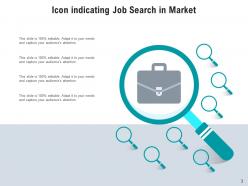 Job Search Individual Employment Application Magnifying Glass Responsibilities