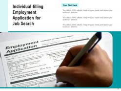 Job Search Individual Employment Application Magnifying Glass Responsibilities