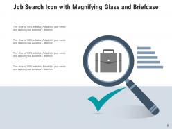 Job Search Individual Employment Application Magnifying Glass Responsibilities